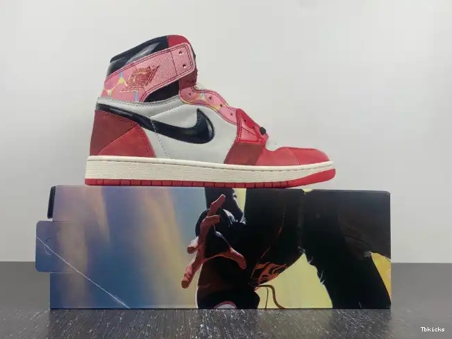 Cheap TBK Jordan High 1 Spider-Verse DV1748-601 Spider-Man OG Across the 0525